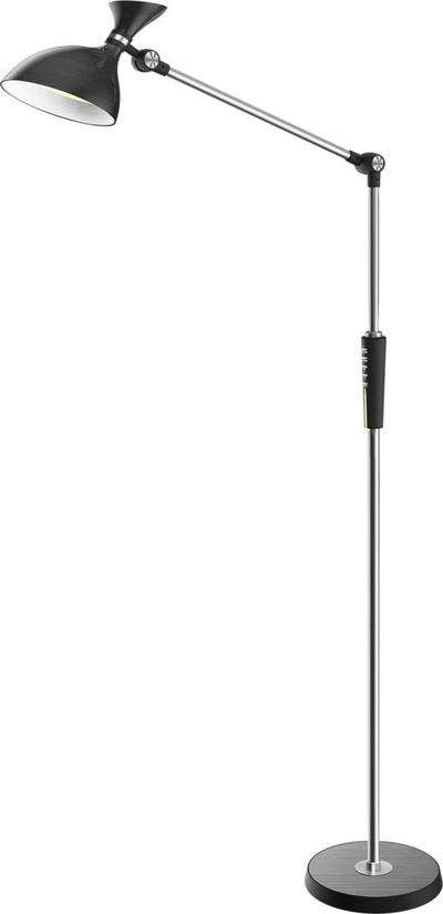 Lampë dyshemeje Rebel Comp KOM1025, LED, me dimer dhe temperaturë ngjyre, e zezë metalike