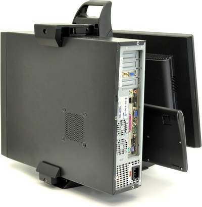 Qëndrim tavoline për monitor Ergotron Neo Flex All In One Secure Clamp 33 338 085, deri 24", i zi