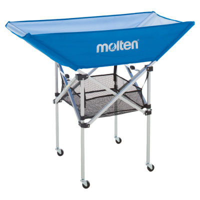 Karrocë për topa Molten BK0033-B, alumin, me rrota, blu