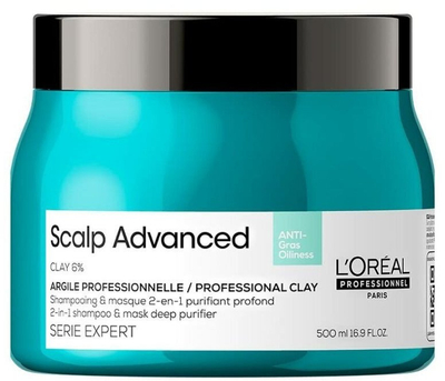 Shampo edhe maskë për flokë L'Oréal Professionnel Scalp Advanced Anti Oiliness, 2 në 1, 500 ml