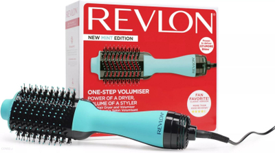Furçë elektrike flokësh Revlon One-Step RVDR5222, volumizer, jonike qeramike, e gjelbër mint