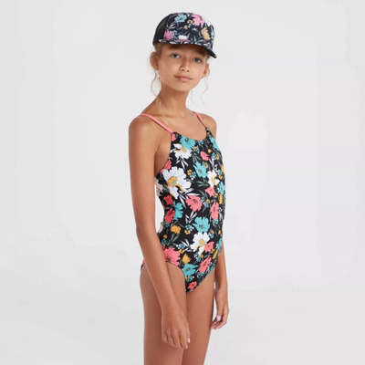 Rroba banje njëpjesëshe për fëmijë ONeill Mix And Match Cali Jr, poliester i ricikluar, print me lule
