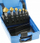 Set frezash për hekur Hogert HT6D190, 6 copë, me shtresë titani, blu