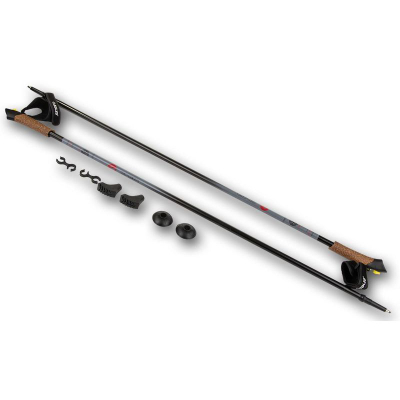 Shkopinj nordik Enero Nordic, 115 cm, alumin, të zinj