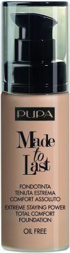 Krem pudër Pupa Made To Last, 050 Sand, 30 ml