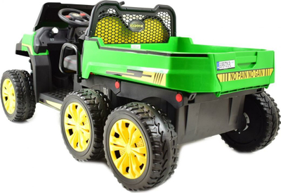 Kamion elektrik për fëmijë Ramiz Car Farmer 4x4, 2 vende, audio, jeshil