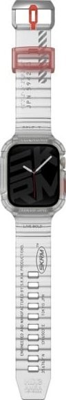 Rrip me maskë për Apple Watch Remi Skinarma Saido 2n1, 45 44 mm, transparent