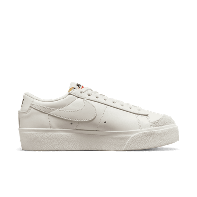 Патики Nike Blazer Low Platform Sail Grey за жени, кожа, крем сиво