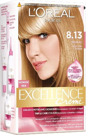 Ngjyrë për flokë L'Oreal Paris Excellence Creme Coloring Cream 8.12, bezh