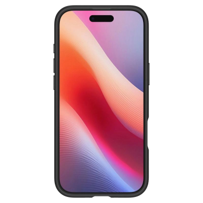 Mbulesë telefoni Spigen Ultra Hybrid MagFit, për iPhone, MagSafe, transparente me kornizë të zezë