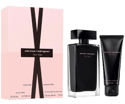 Set Narciso Rodriguez For Her EDT, 100 ml + losion për trup, 75 ml