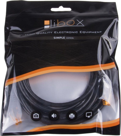 Kabllo rrjeti Libox LB0075-5, UTP Cat.6, 5m, portokalli