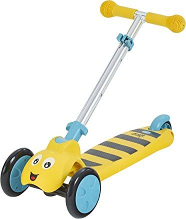 Trotinet për kalamaj Scootiebug Bumble, me 3 rrota, timon që lakohet, i verdhë