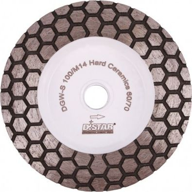 Disk bluarës me diamant Distar DGM S Hard Ceramics, 100mm, P60, M14