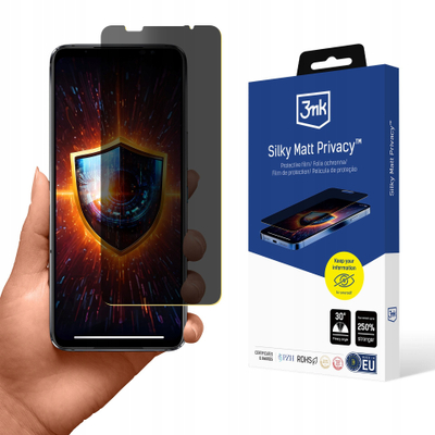Fole mbrojtëse ekrani 3MK për Asus ROG Phone 6 6 Pro 6D 6D Ultimate, Silky Matt Privacy