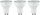 Llambë reflektore LED Paulmann GU10, 3.5W, 2700K, set 3 copë
