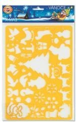 Shabllone vizatimi Koh I Noor Christmas Stencils, set për Krishtlindje, shumëngjyrëshe