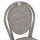 Karrige alumini stil bambuje, textilene, 45×57×88 cm (HM5109), gri