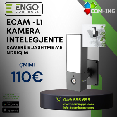 Kamerë IP Engo Smart ECAM - L1, LED, 4 Mpx, e bardhë