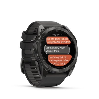 Ora sportive Garmin Fenix 8, 51mm, AMOLED Sapphire, e zezë