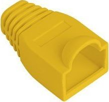 Kapakë LAN për RJ45 Lanberg, set 100 copë, PVC, të verdhël