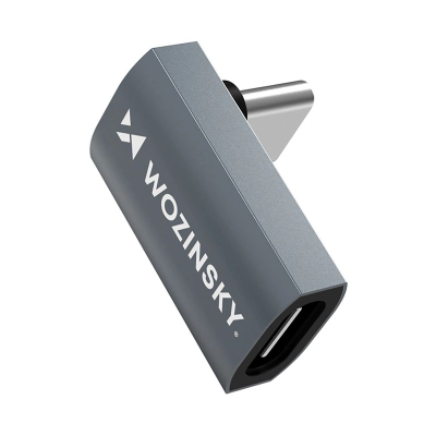 Adaptor këndor USB-C Wozinsky WPKF-01, 240W, 40Gb/s 8K, gri