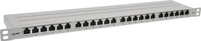 Patch panel InLine 19", Cat.6A, 24 porta, gri