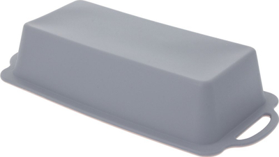 Kallëp pjekjeje silikonik Loaf Pan, 25.5cm, me doreza, gri