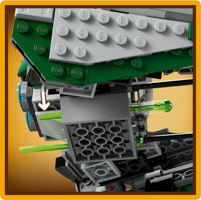 Set LEGO Star Wars Yoda Jedi Starfighter 75360, 253 copa, 8+ vjeç, shumëngjyrësh