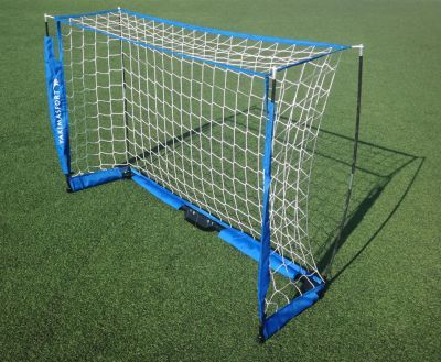 Portë futbolli UNI, palosëse, 180cm x 120cm, e bardhë