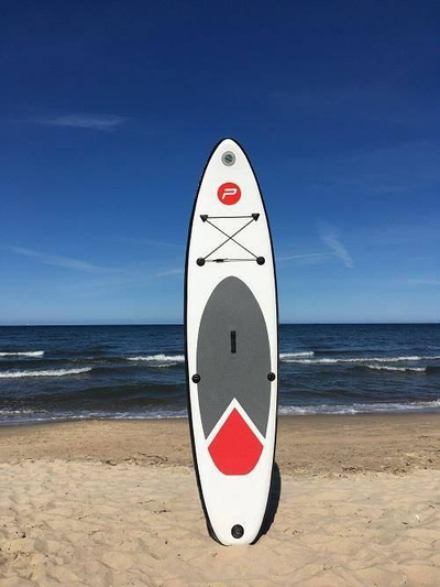 Dërrasë frymëse SUP Pure4Fun Basic 305, set me pompë, 100 kg, e bardhë