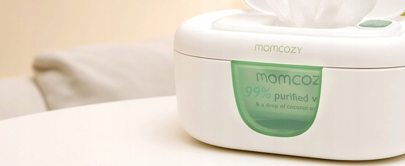Ngrohës pecetash për bebe Momcozy Baby Wipe Warmer, 4 nivele temperature, ekran digjital, i bardhë