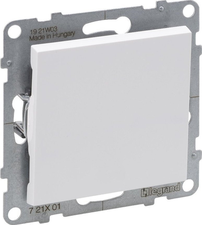 Ndërprerës njëpolësh Legrand SUNO 721101, 10 AX, 250 V, i bardhë
