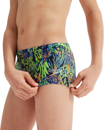 Rroba banje fëmijësh Speedo Allover Club Training Digital Brief, 13cm, ECO Endurance+, blu