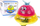 Top lodër uji LeanToys Water Ball UFO, LED, muzikë argëtuese, rozë
