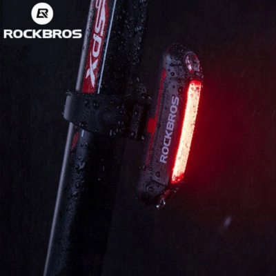 Dritë e pasme biçiklete Rockbros A54BK, LED, rezistente në ujë, e zezë