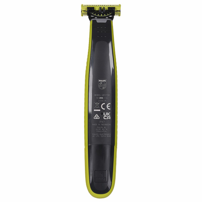 Aparat rroje Philips OneBlade 360 Face + Body QP2834/23, i rikarikueshëm, për fytyrë dhe trup, jeshil