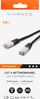 Kabllo rrjeti Vivanco CAT6, 1m, RJ45, i zi