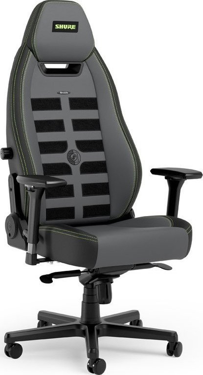 Karrige gaming noblechairs LEGEND Shure Edition, lëkurë PU, mbështetje për bel, gri e errët