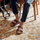 Sandale Birkenstock Arizona Waxy Leather, lëkurë, shollë ortopedike, kafe