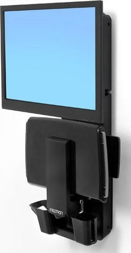 Stacion muri për monitor Ergotron VL18 STS WM, për dhomë pacienti, deri 24", i zi