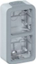 Kuti montimi Legrand Plexo Back Box, me 2 vende, IP55, gri