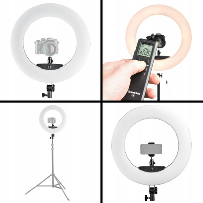Dritë unazë LED Walimex Pro Medow 960 Pro, 96W, bi-colour, e bardhë