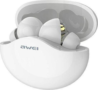 Kufje pa tela Awei T12, TWS, Bluetooth, të bardha