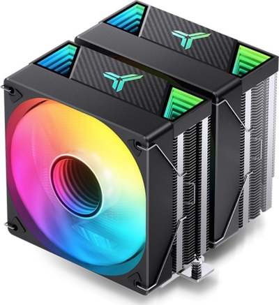 Ftohës CPU Jonsbo CR-3000, me dy kulla, ARGB, 2x 120mm, i zi