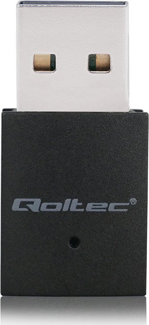 Adapter Wi‑Fi edhe Bluetooth Qoltec Ultra Fast Wireless Mini, USB 2.0, AC, i zi