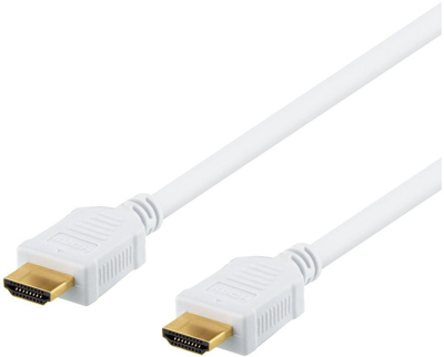 Kabllo HDMI Deltaco HDMI-1060AD, 7m, 4K HDMI 2.0 me Ethernet, e bardhë