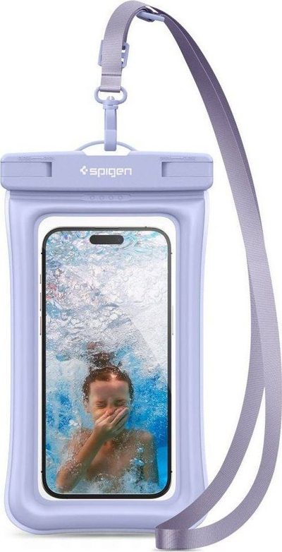 Çantë ujëmbrojtëse Spigen Aqua Shield A610, universale, me litar, blu aqua