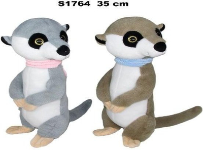 Lodër pelushi Meerkat S1764, 35cm, për fëmijë, ngjyra të ndryshme