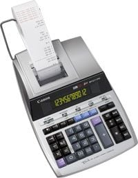Kалкулатор со принтање Canon MP1211 LTSC 2496B001AB, 12 цифри, LCD екран, металик сребрена